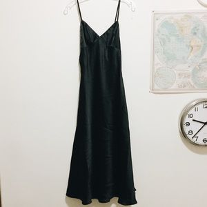 NWT Daya by Zendaya Black Pin Tuck Cami Slip Dress